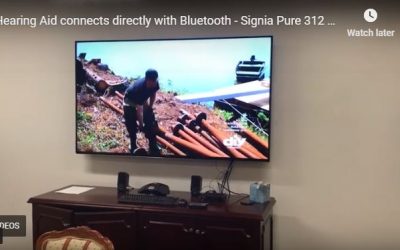 Hearing aids connect directly via bluetooth to TV & Phone